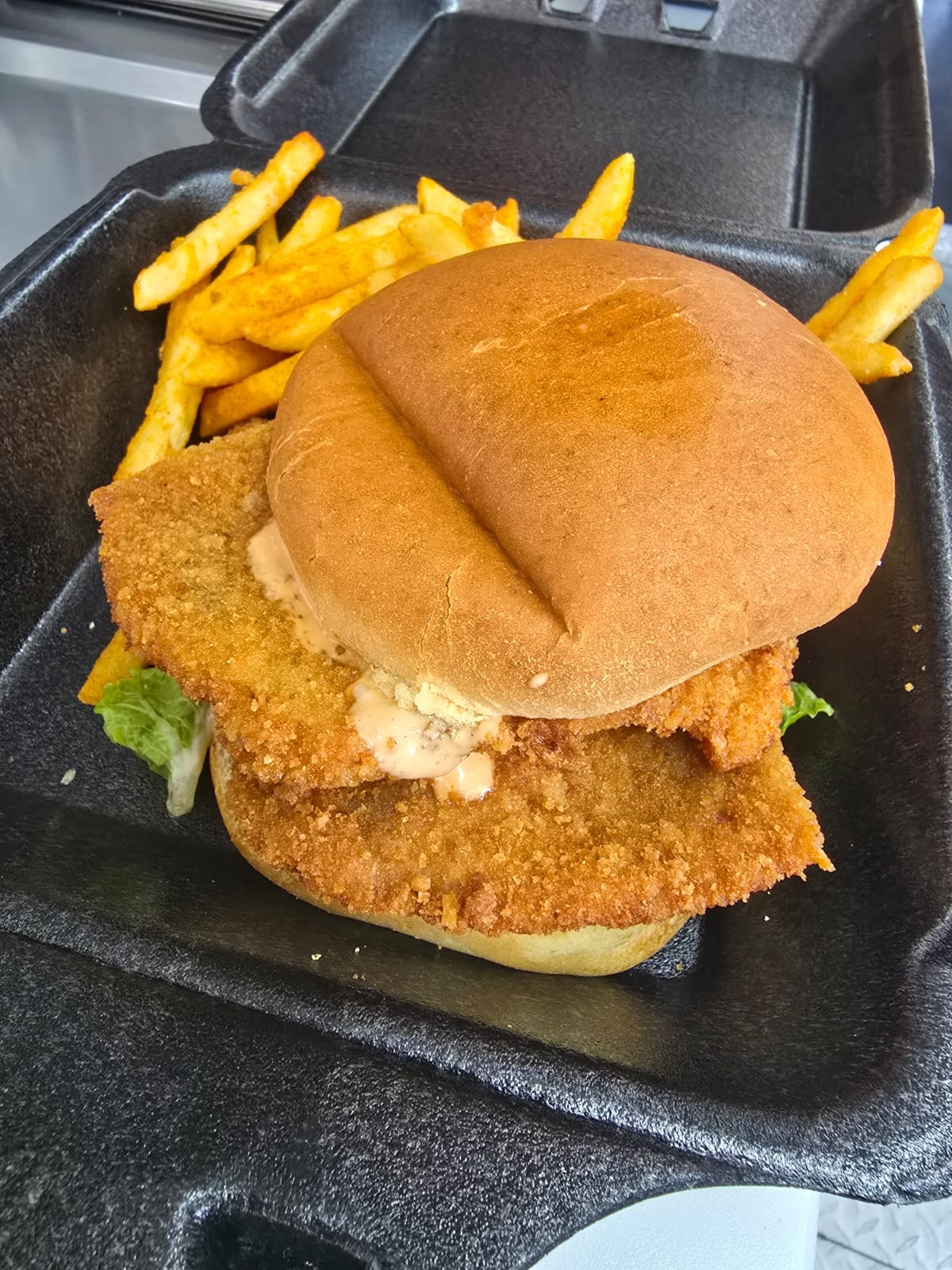 Schnitzel Burger from Old Leo’s Schnitzelhouse